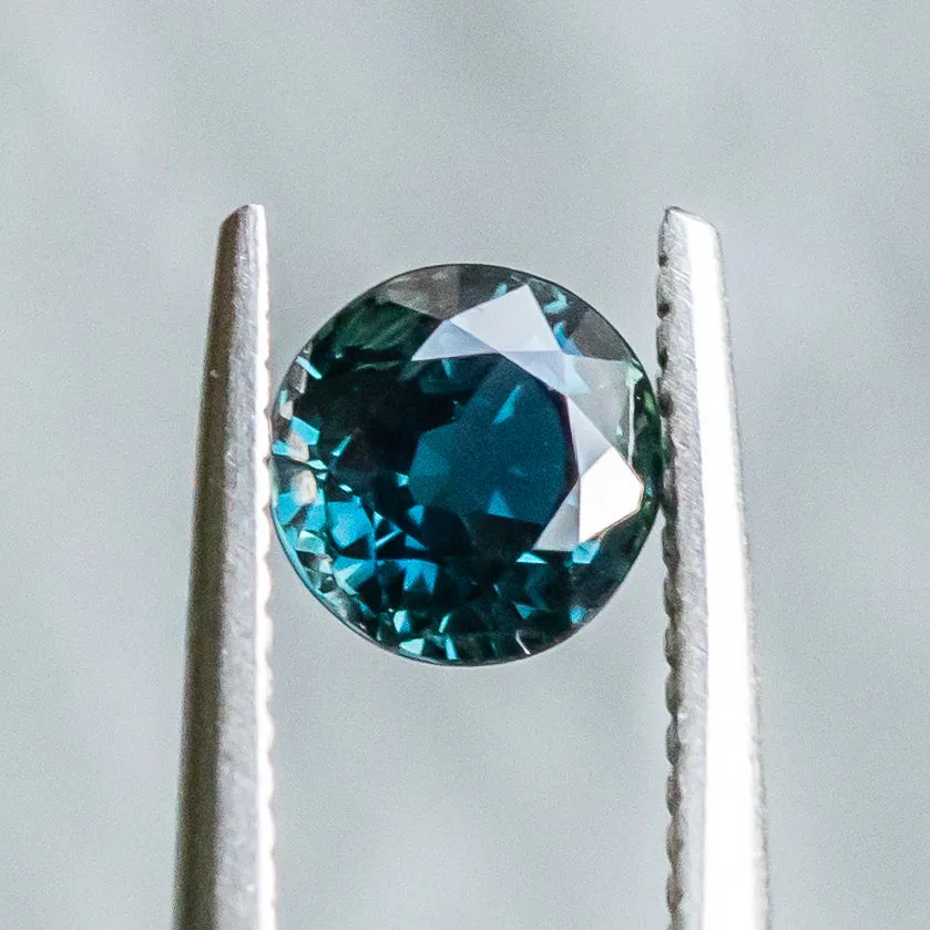 1.34CT ROUND AUSTRALIAN SAPPHIRE, OCEAN BLUE, 6.00MMX4.15MM