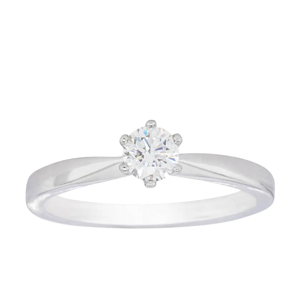 18ct White Gold .35ct Diamond Nova Ring