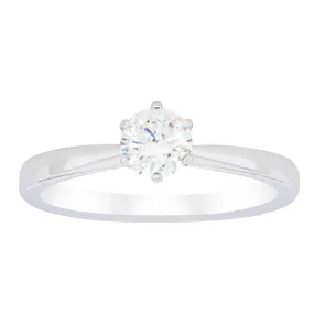 18ct White Gold .50ct Diamond Nova Ring