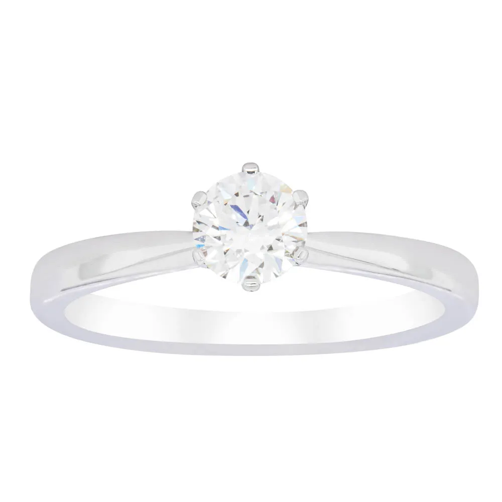 18ct White Gold .50ct Diamond Nova Ring