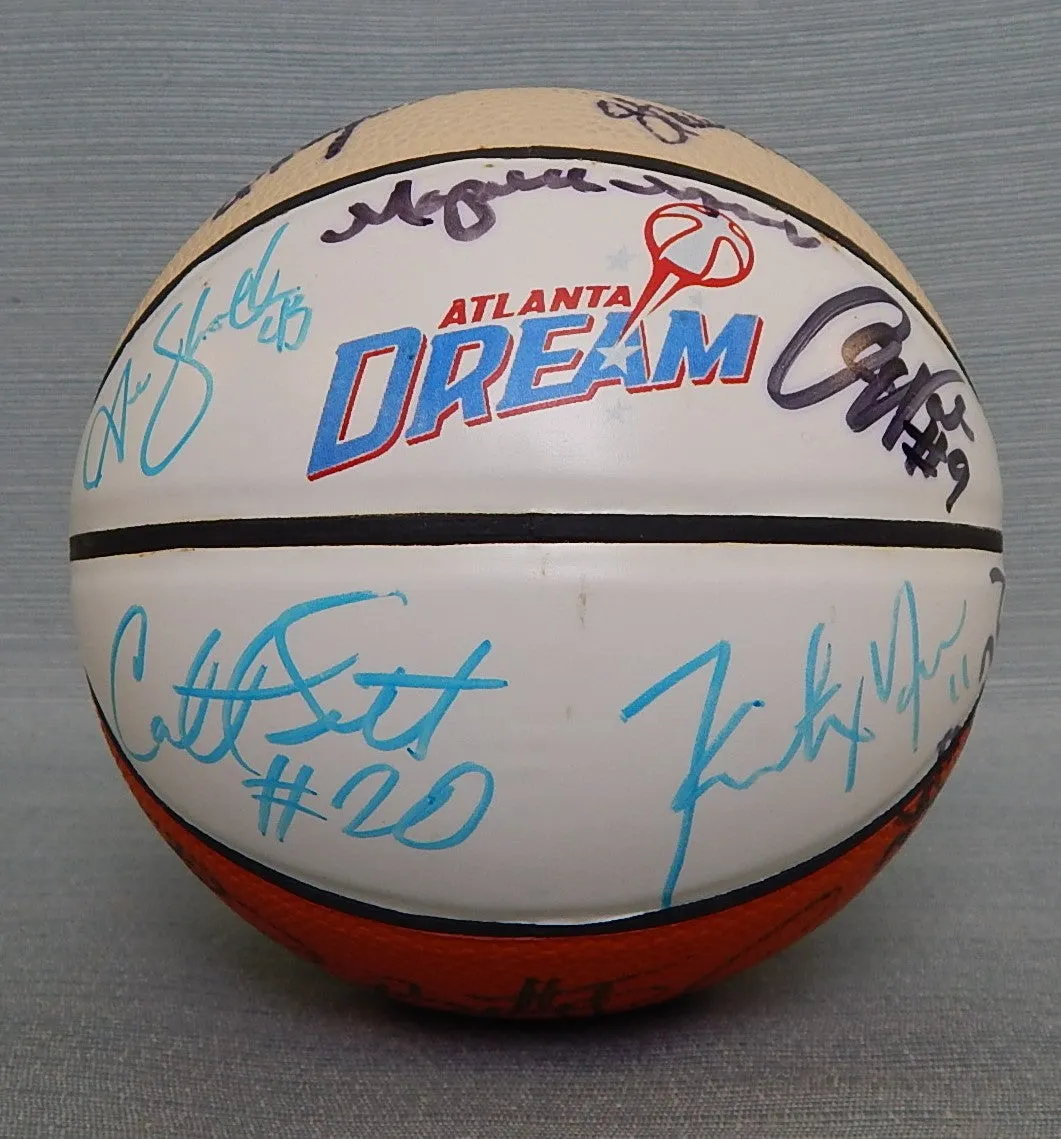 2008 Atlanta Dream Autographed Mini Basketball