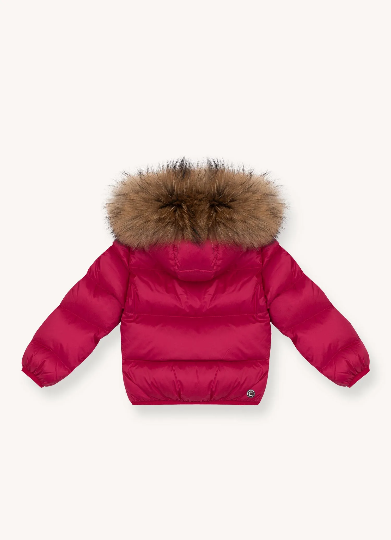 3470D-BABY DOWN JACKET W/FUR-613 Rebel