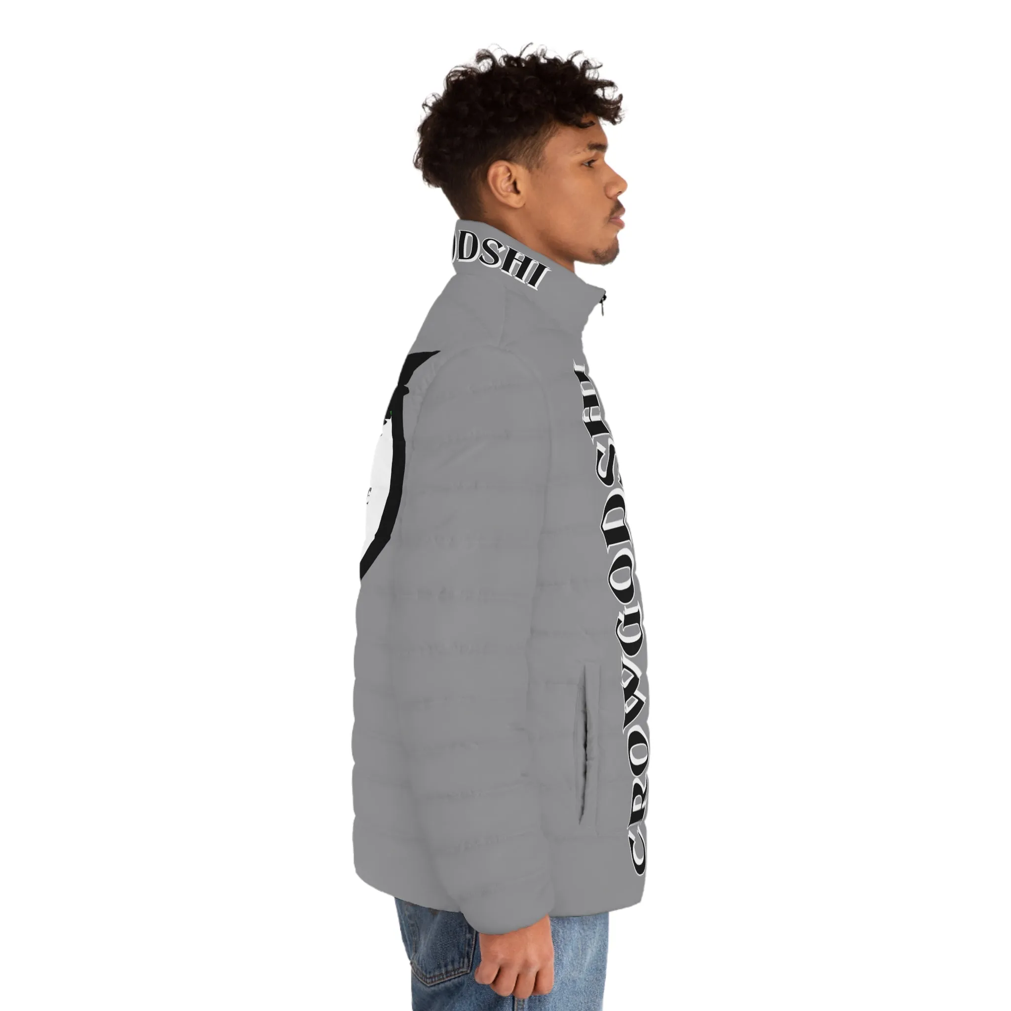 3rd Generation Men's CROWGODSHI Puffer Jacket, GREY