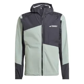 Adidas Terrex Xperior Hybrid Rain.Rdy Jacket Silver Green / Black