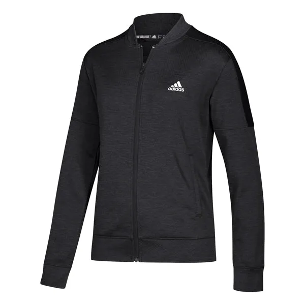 adidas Women's Black Melange Team Issue Bomber Jacket