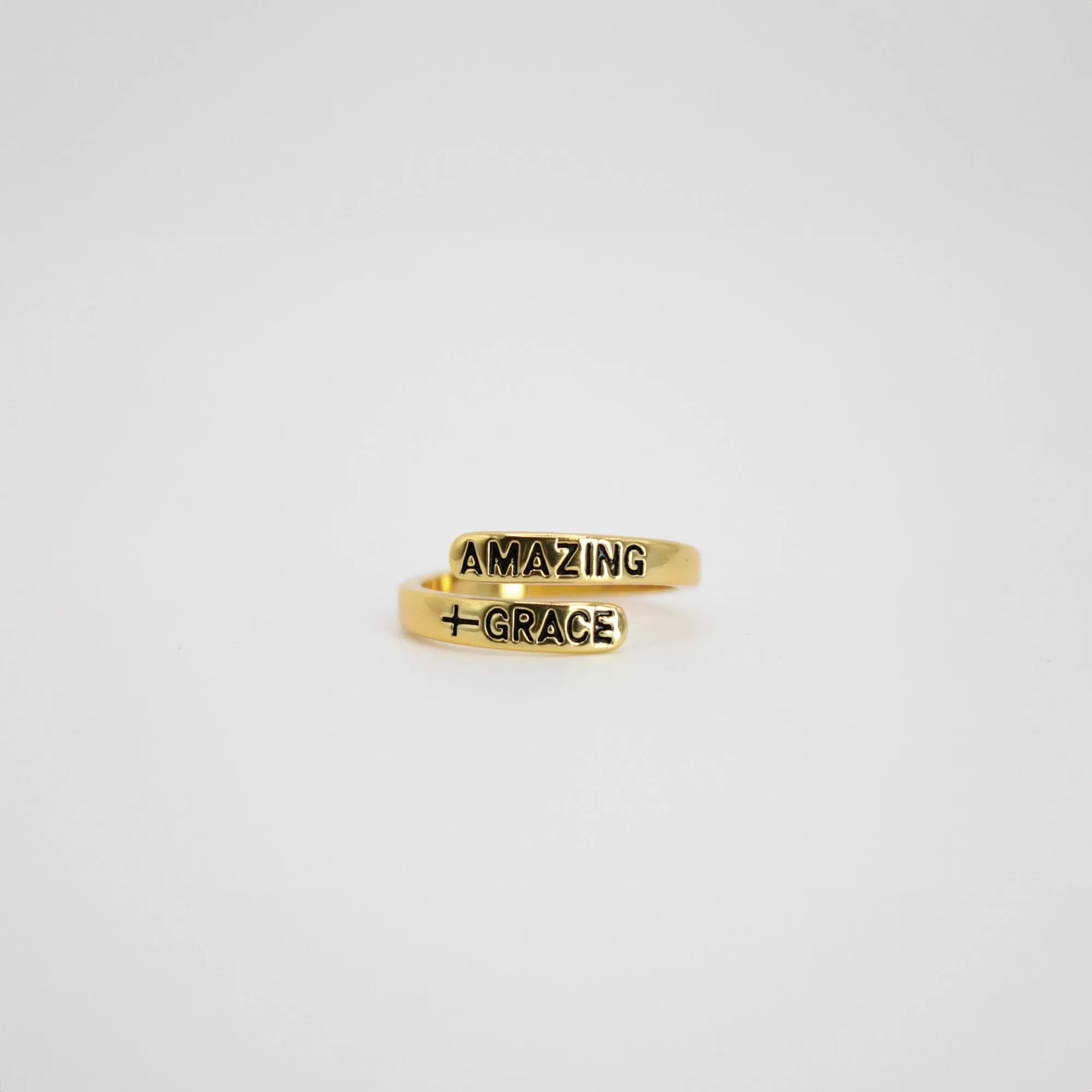 Adjustable Gold Plated Brass Ring - 5