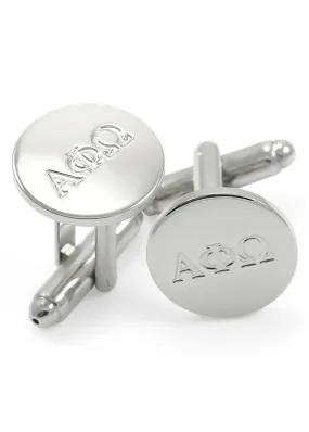 Alpha Phi Omega Fraternity Circular Cuff Links