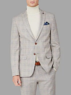 Antique Rogue Saint Cream Check Tweed Jacket