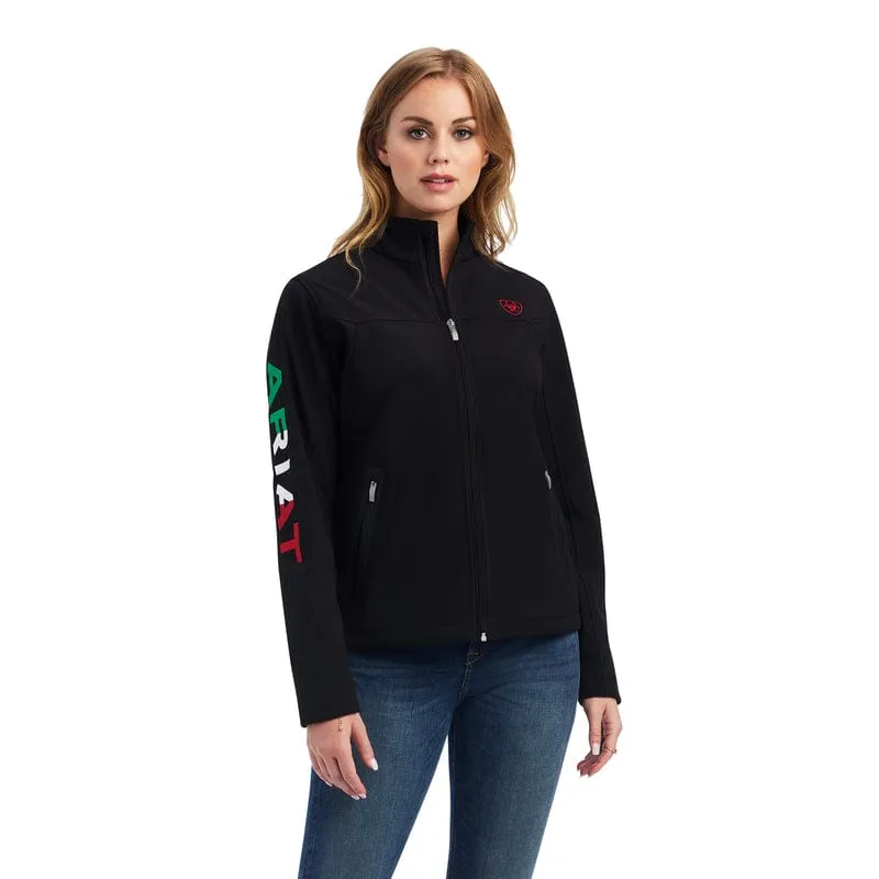 Ariat Women's Classic Team Mexico Flag Softshell Brand Jacket 10043057