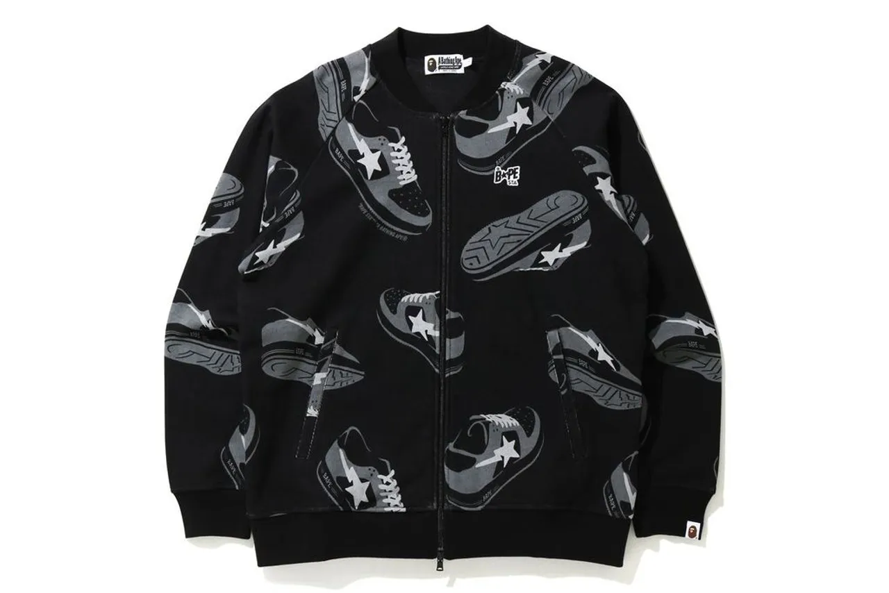 Bape Bapesta Bomber Jacket Black (Pre-Owned)