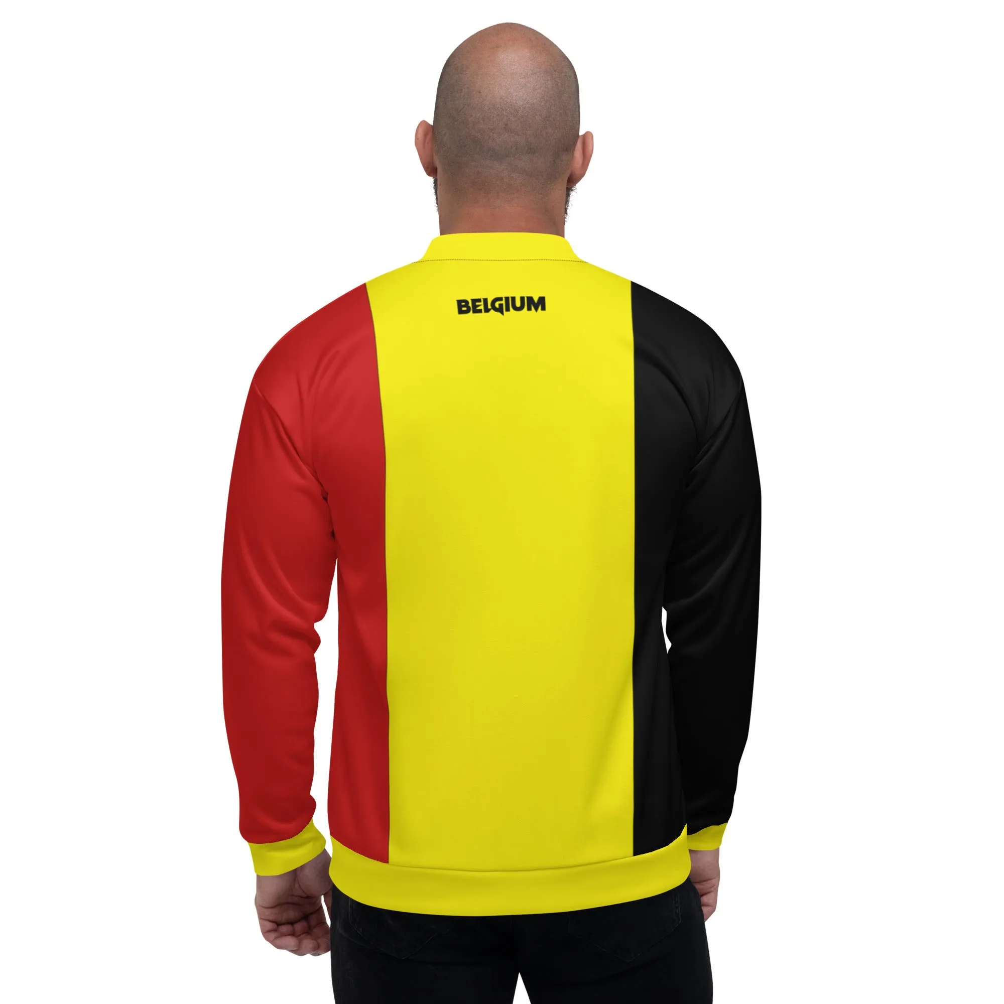 Belgium Jacket / Belgian Flag Colors Bomber Jacket