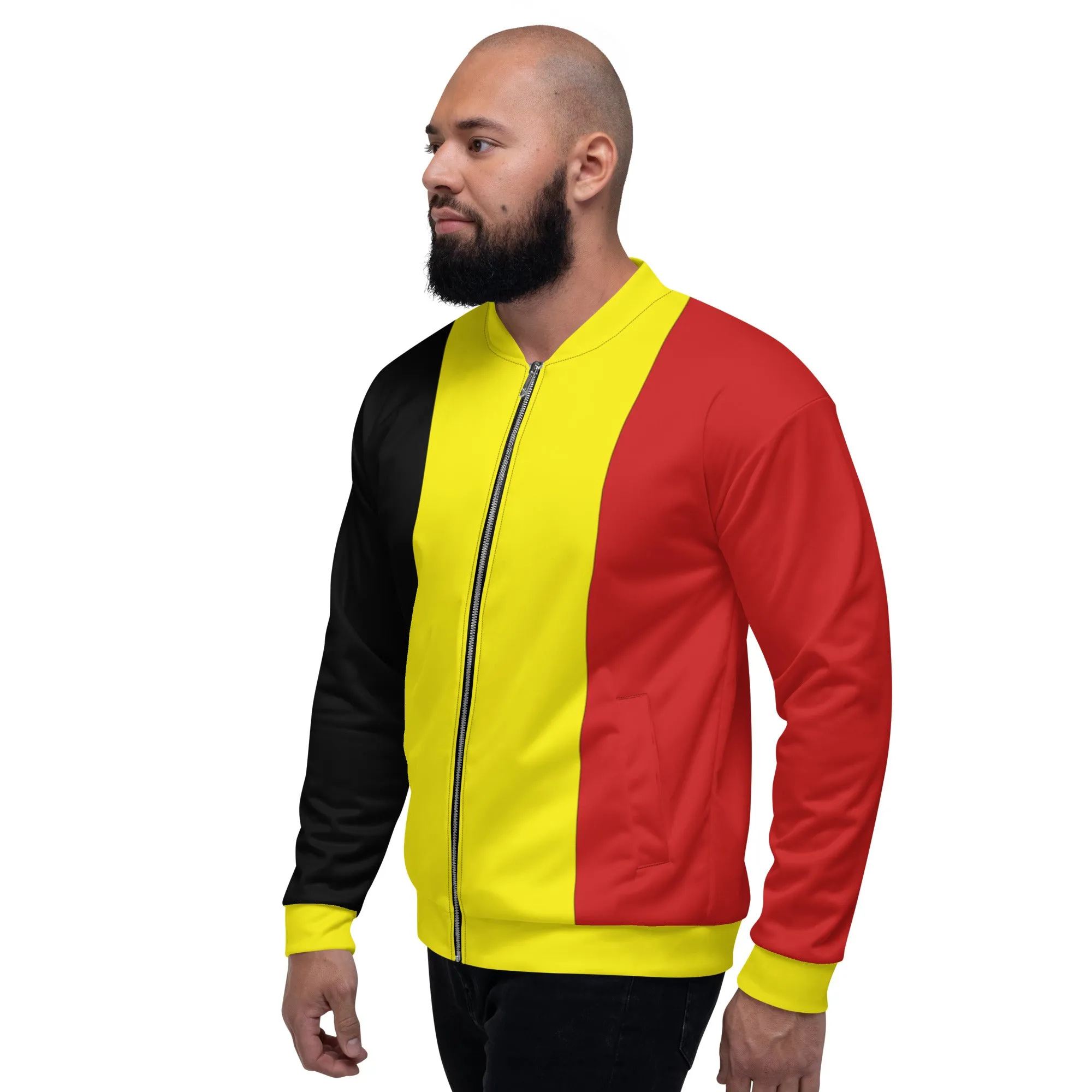 Belgium Jacket / Belgian Flag Colors Bomber Jacket