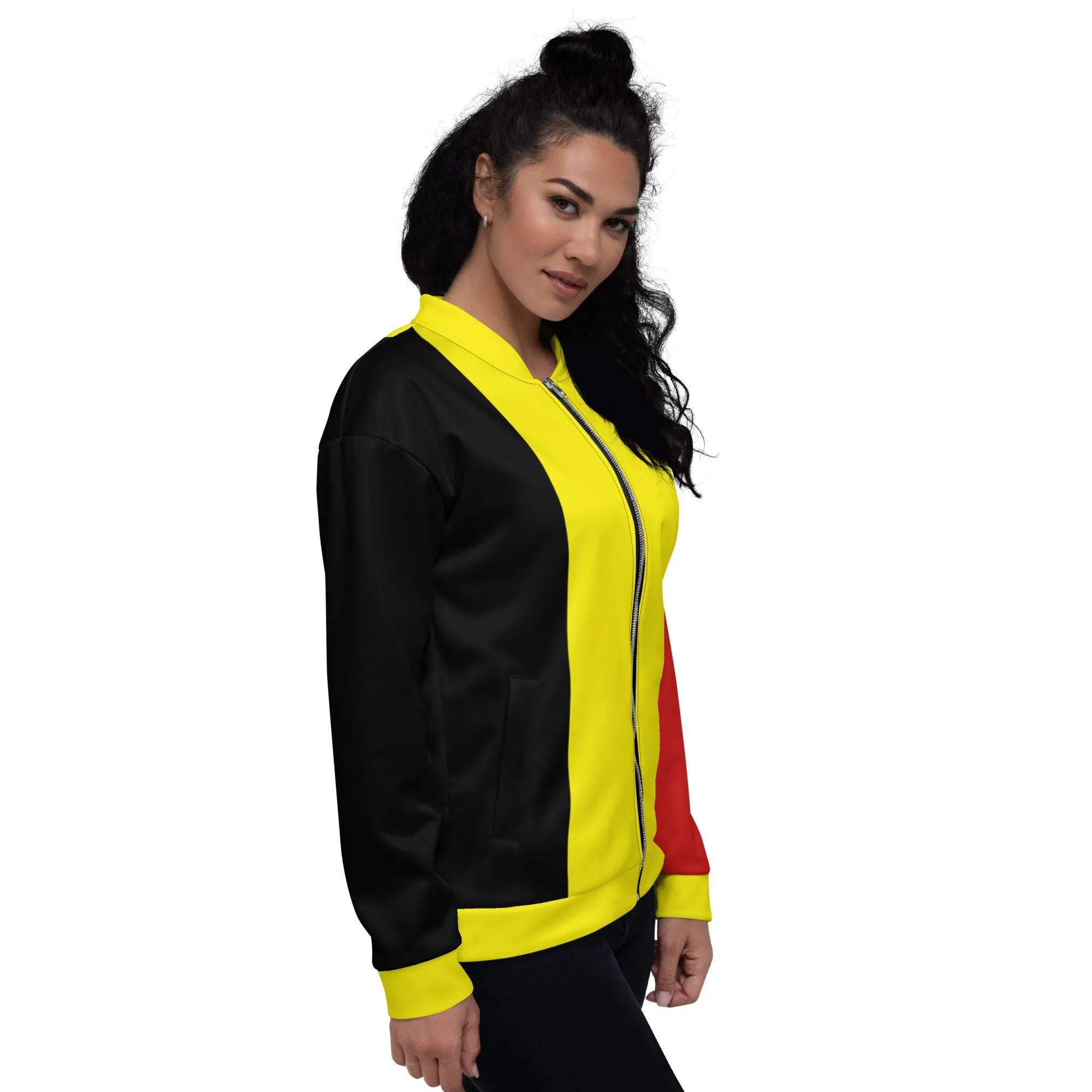 Belgium Jacket / Belgian Flag Colors Bomber Jacket