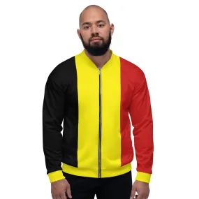 Belgium Jacket / Belgian Flag Colors Bomber Jacket