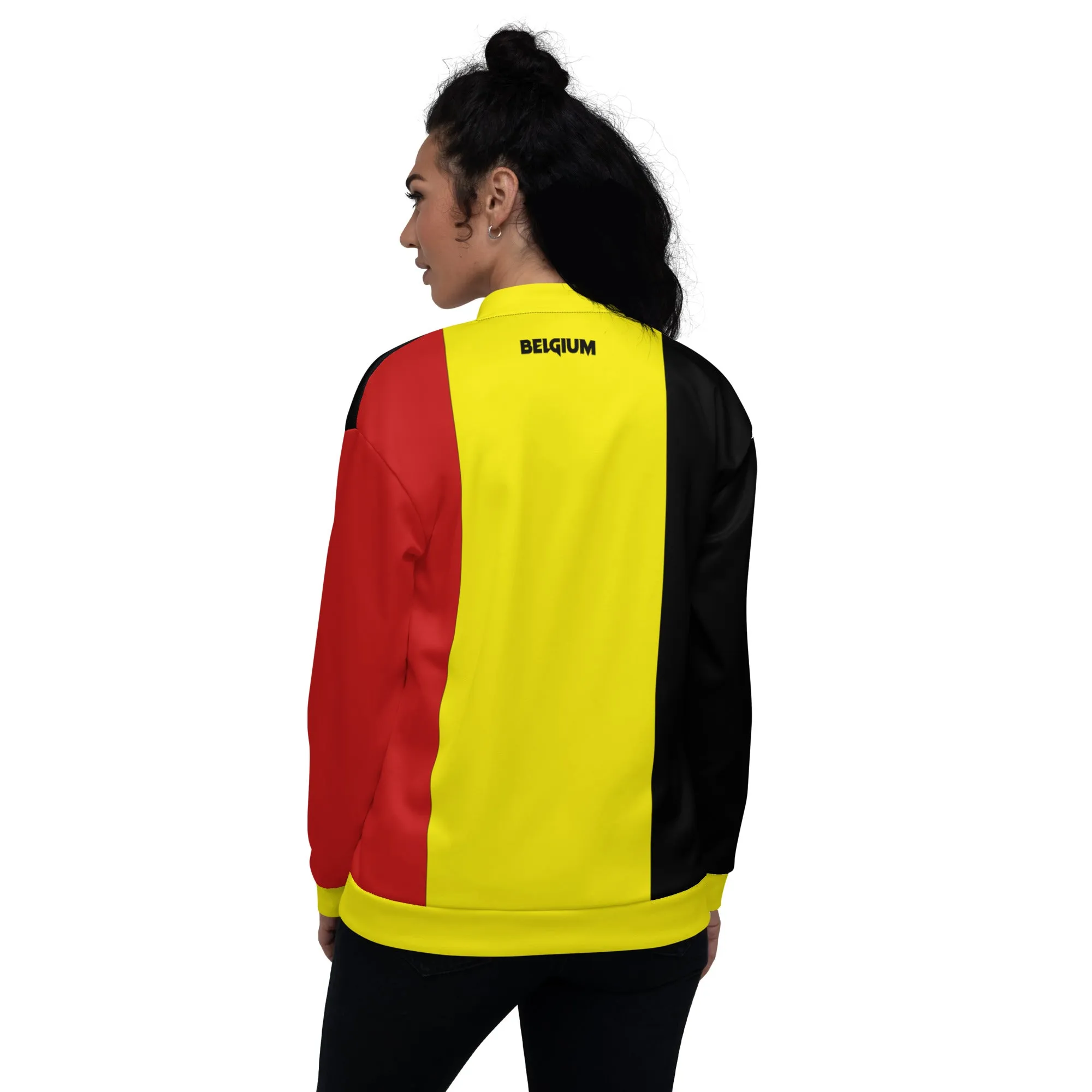 Belgium Jacket / Belgian Flag Colors Bomber Jacket