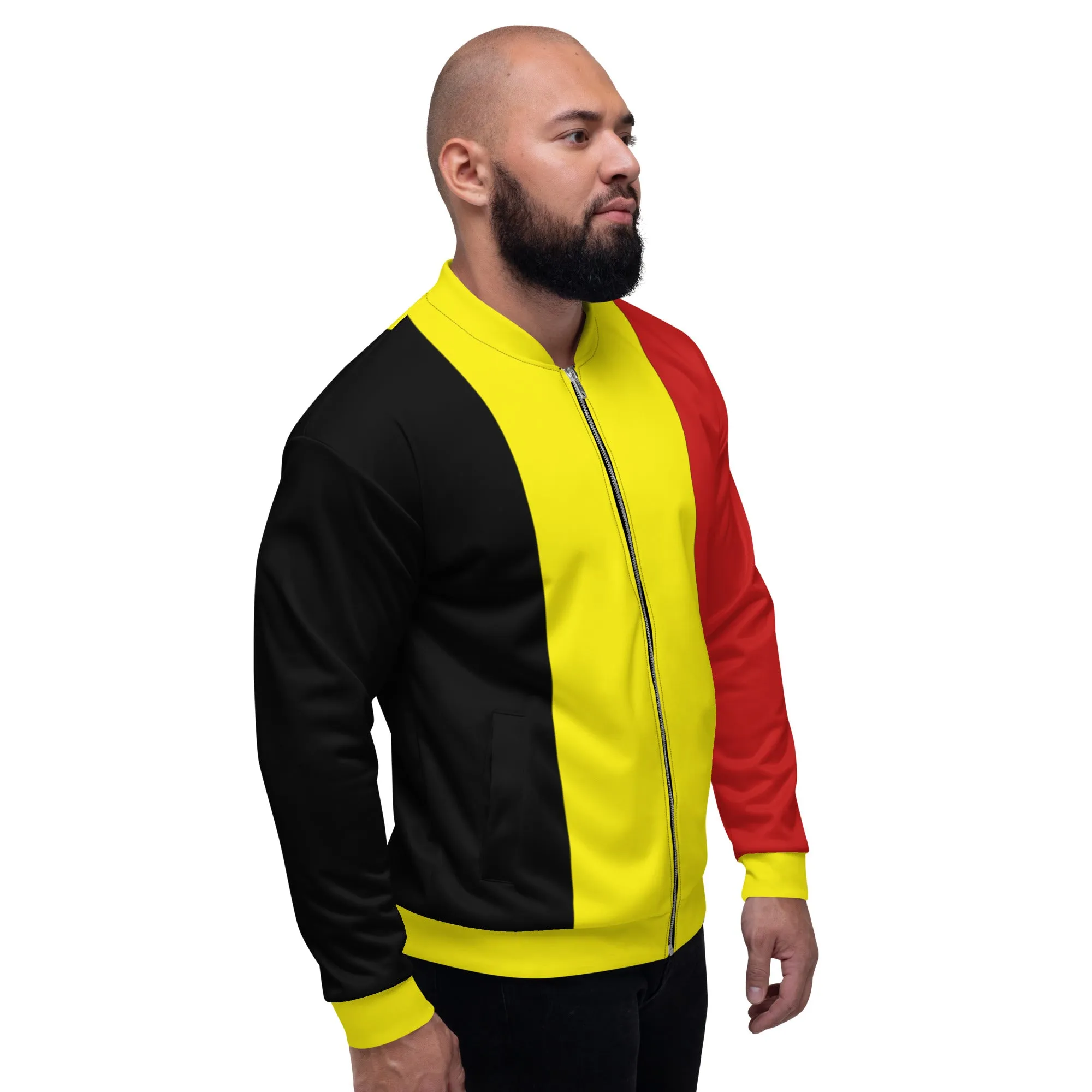 Belgium Jacket / Belgian Flag Colors Bomber Jacket