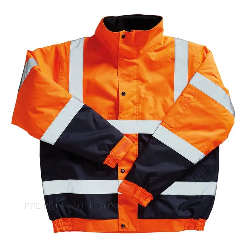 Blackrock Hi Vis Bomber Jacket Two Tone Contrast