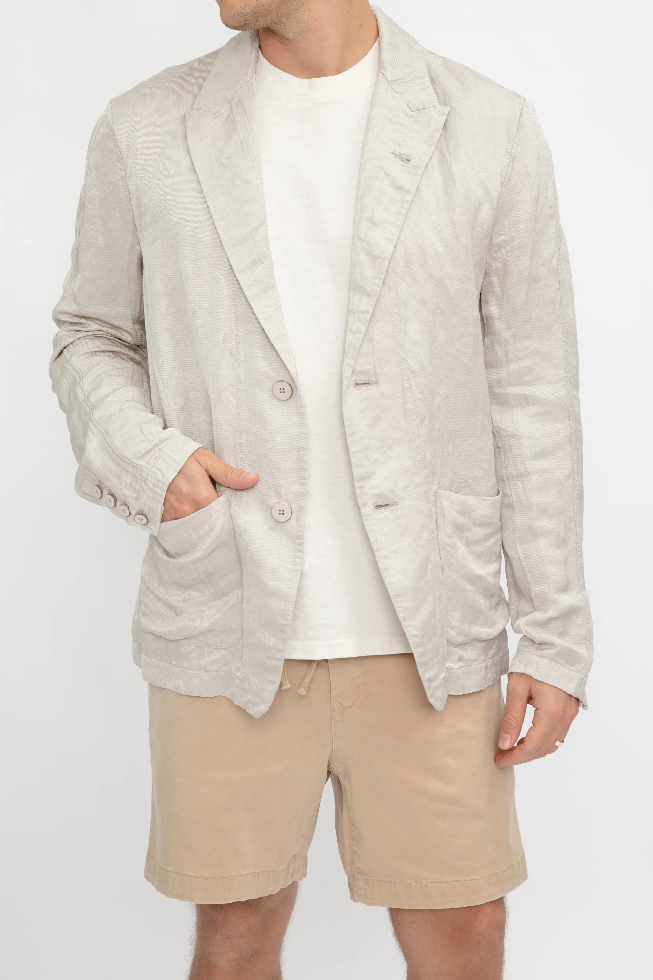 Blazer Jacket in Stone