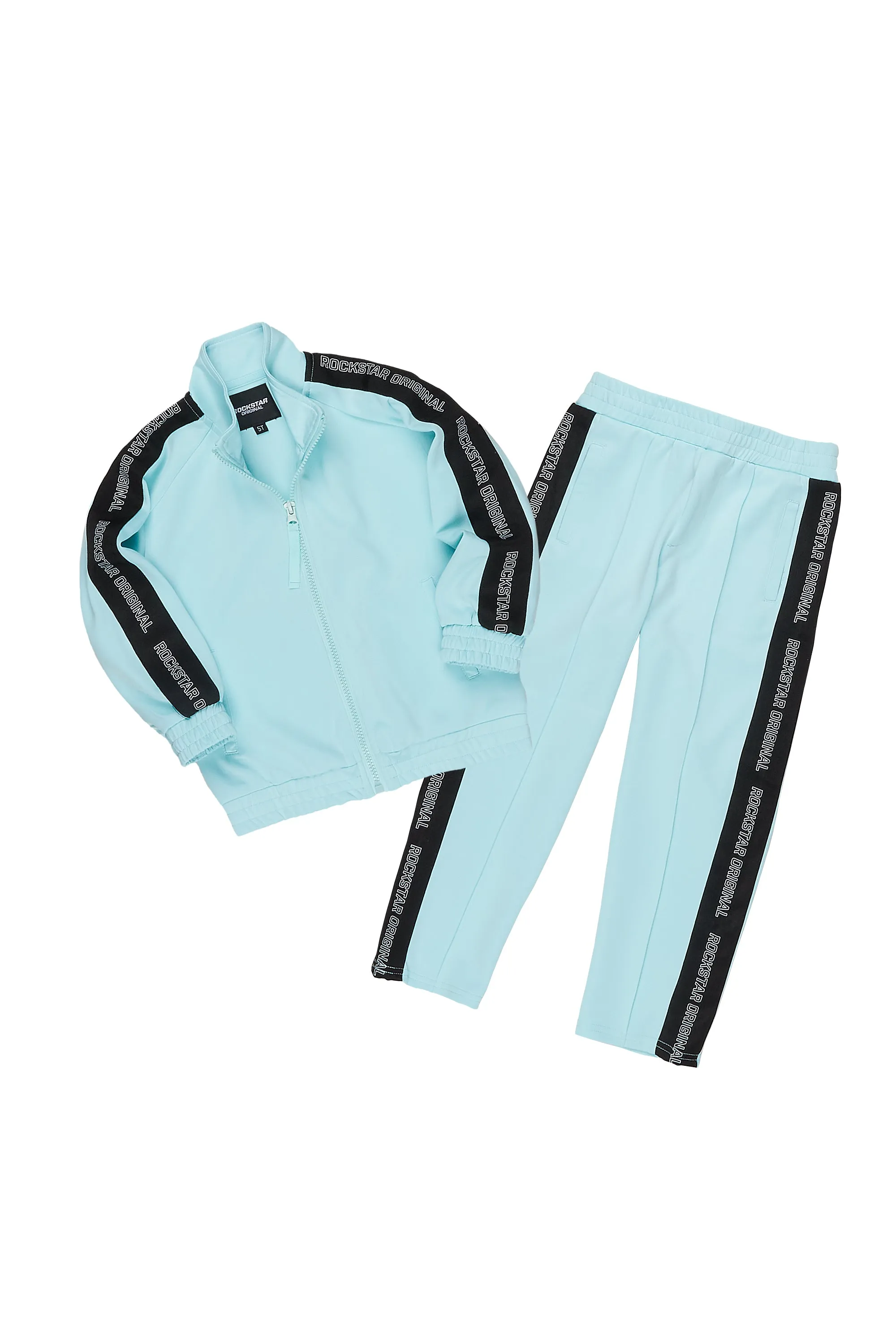 Boys Heir Aqua Zipper Jacket Track Set