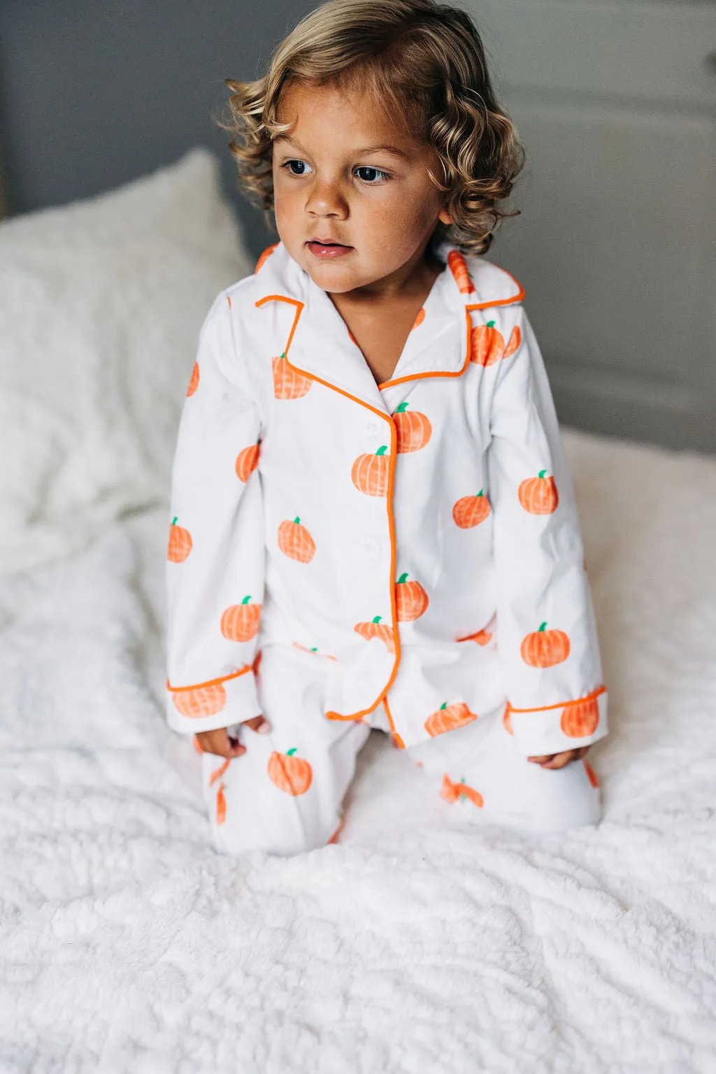 Button Down PJs - Pumpkin Dream