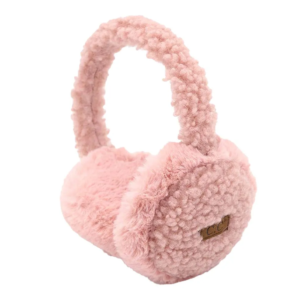 C.C Faux Fur Sherpa Earmuffs