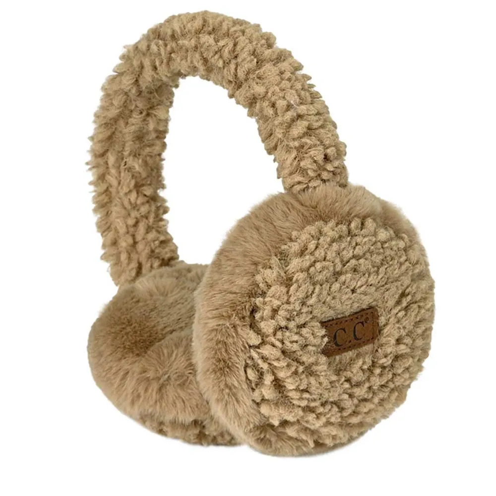 C.C Faux Fur Sherpa Earmuffs