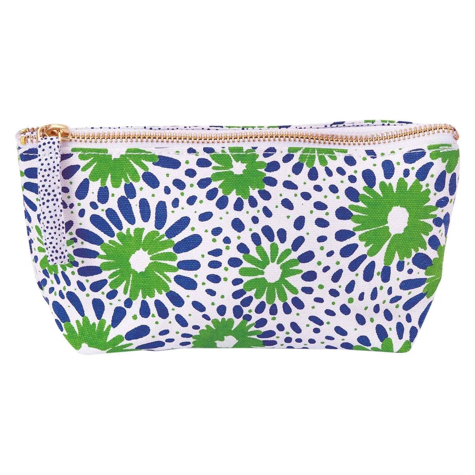 Chamomile Navy Green Small Relaxed Pouch