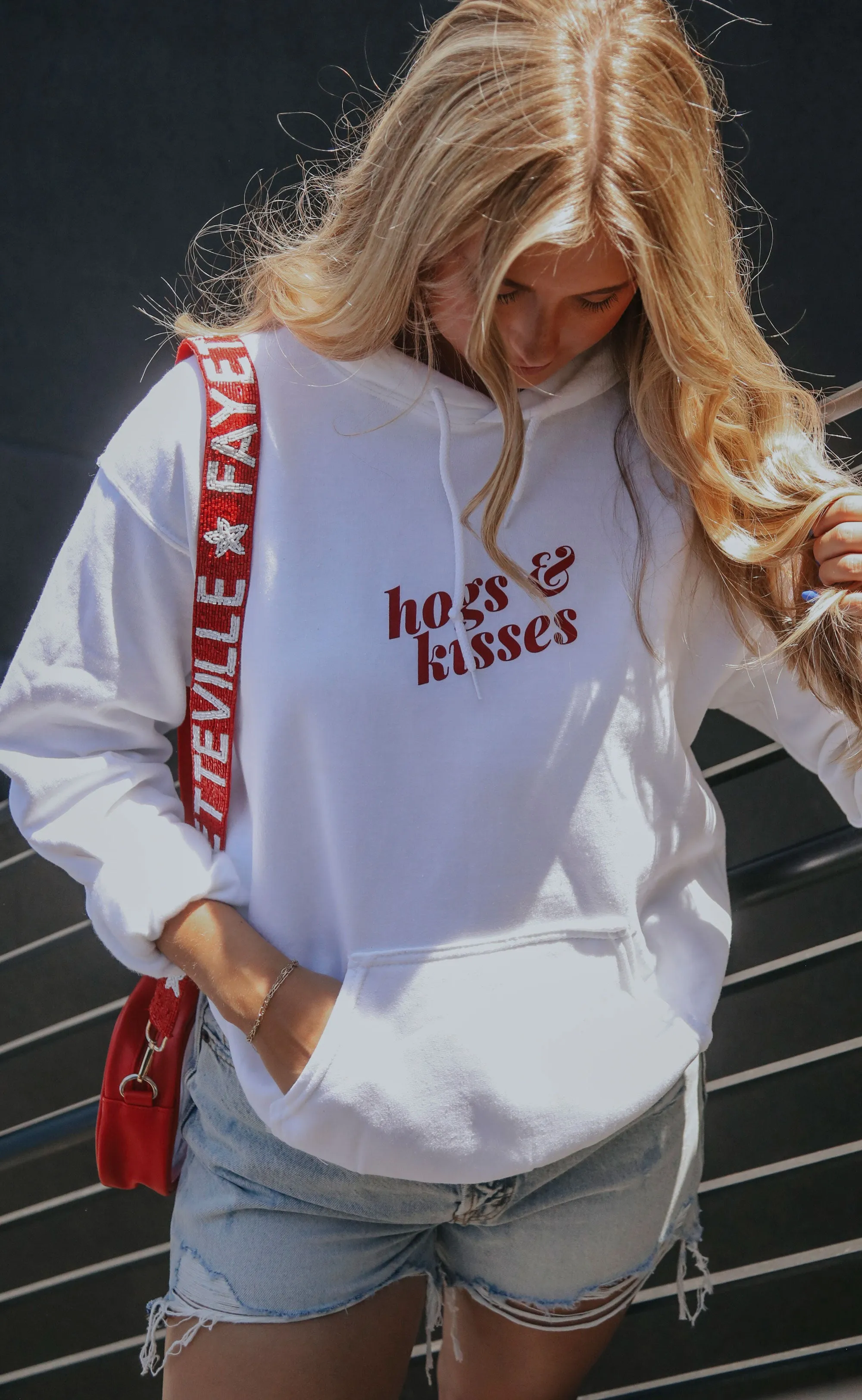 charlie southern: hogs and kisses hoodie