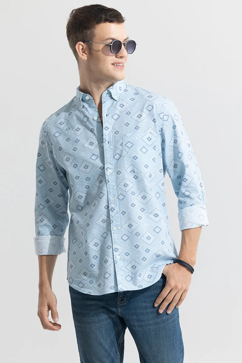 Cloister Blue Seersucker Shirt