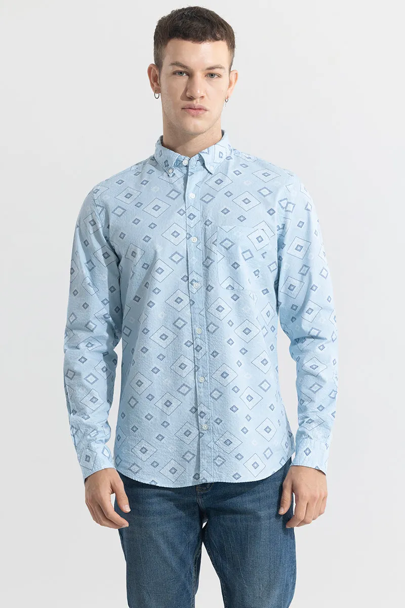 Cloister Blue Seersucker Shirt