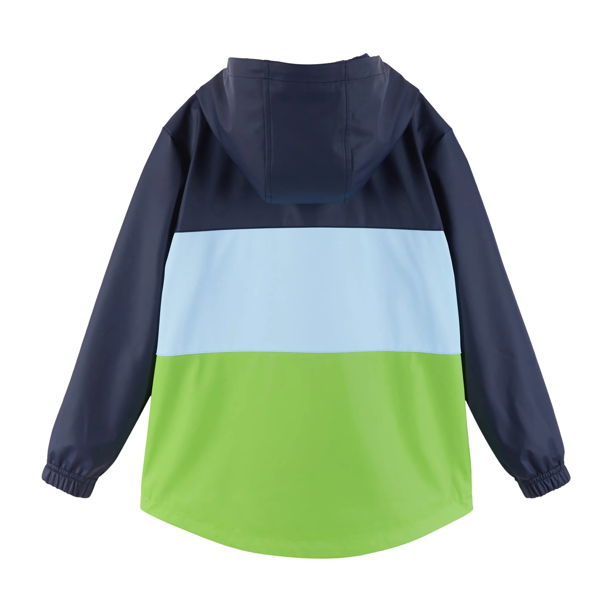 Colorblock Rain Jacket | Blue & Green