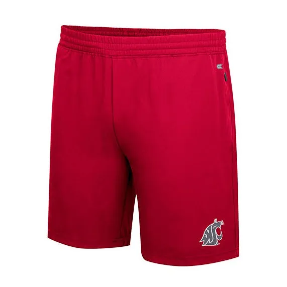 Colosseum Mens Crimson Shorts With Zipper Pocket