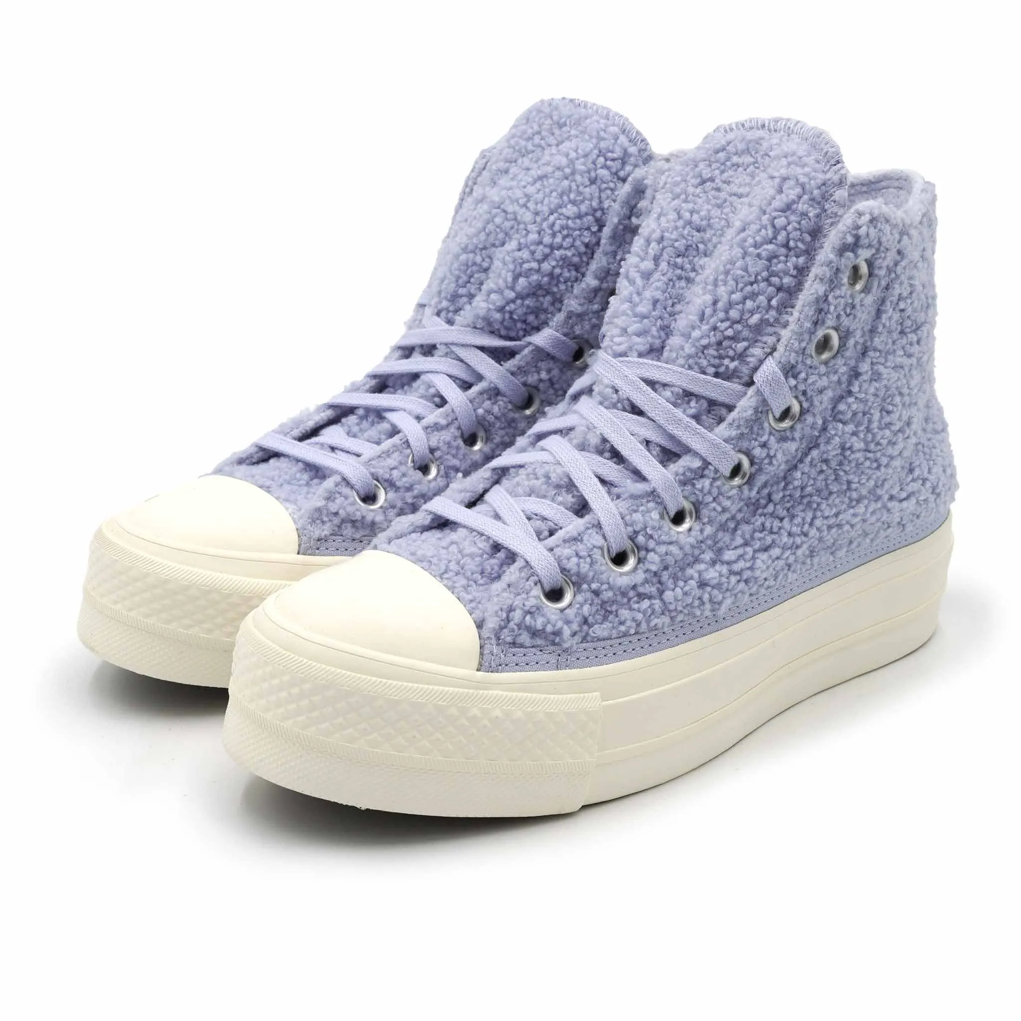 CONVERSE CHUCK TAYLOR ALL STAR PLATFORM HIGH COZY SHERPA GHOST (WOMEN'S) 2021