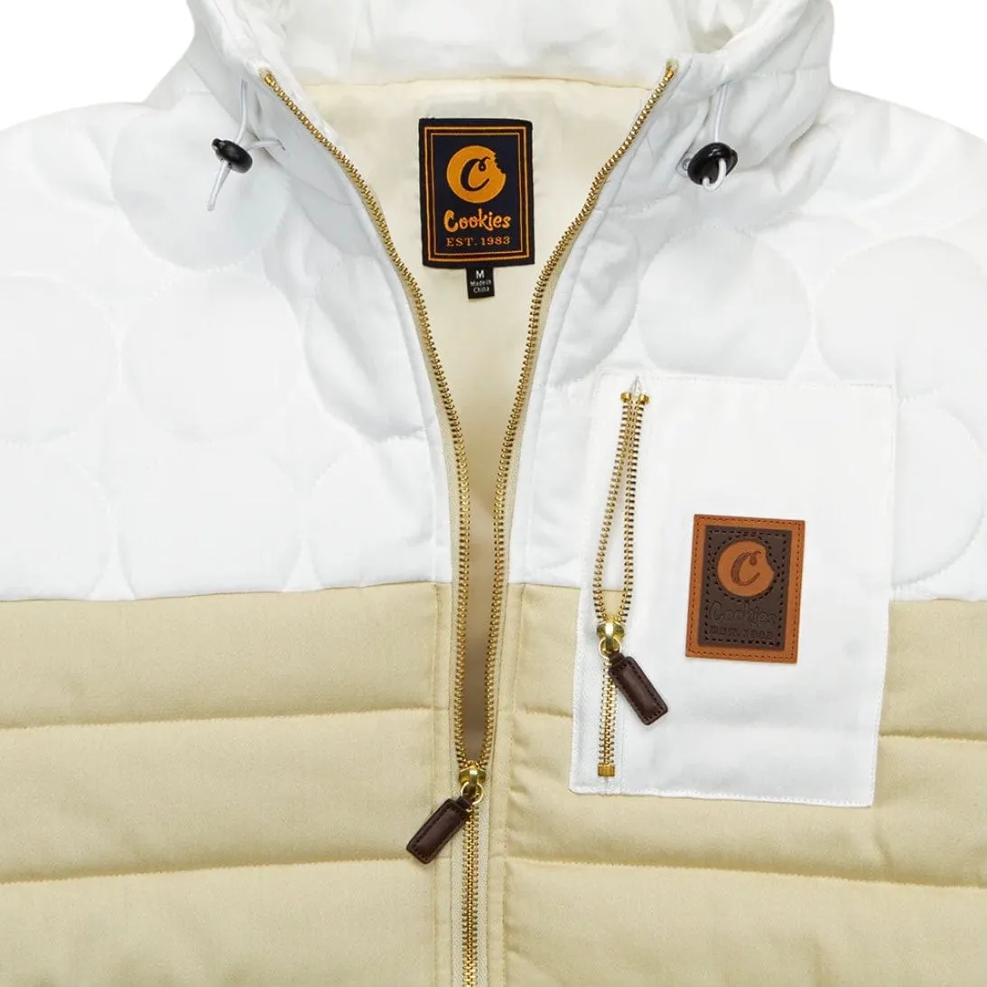 Cookies Park Ave Coated Herringbone Jacket (Cream) CM233ODC02