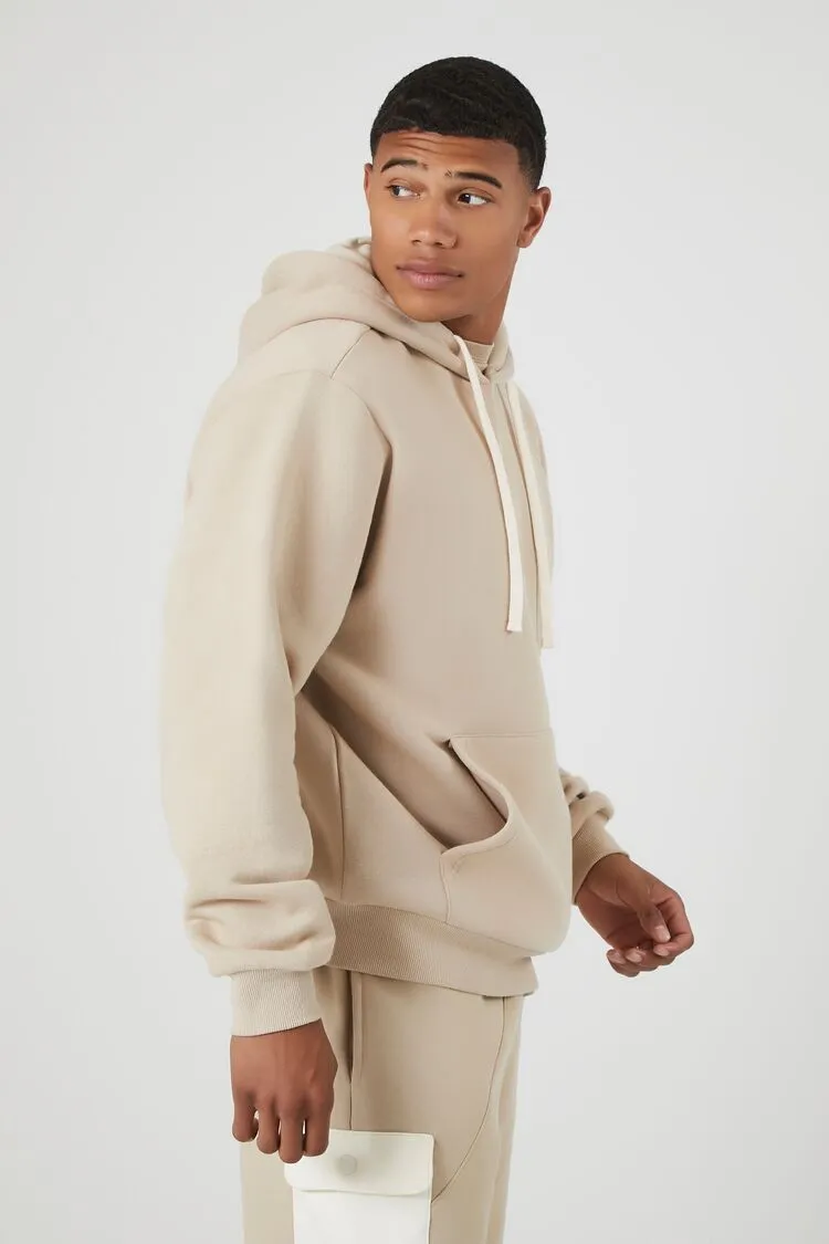 Cotton-Blend Drop-Sleeve Hoodie