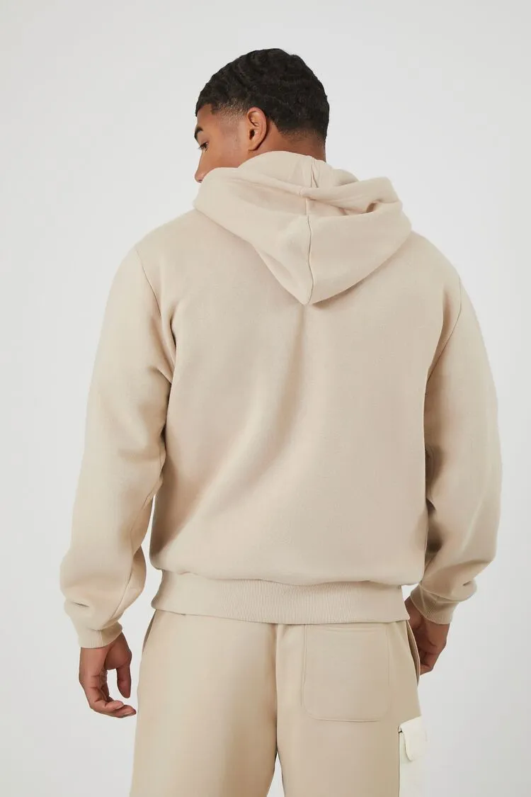 Cotton-Blend Drop-Sleeve Hoodie