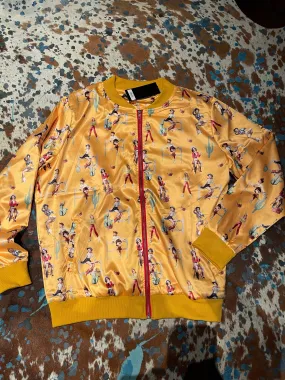 Cowgirl pin up Bomber jacket   Plus.