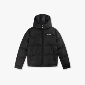 CROYEZ ALLOVER PUFFER JACKET - BLACK