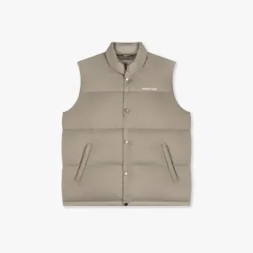 CROYEZ ORGANETTO PUFFER VEST - LIGHT BROWN