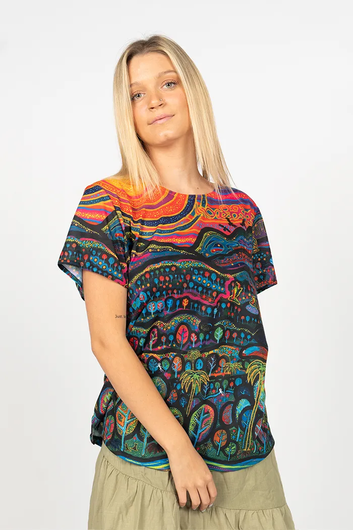 Currumbin Sunset Women's Fashion Top