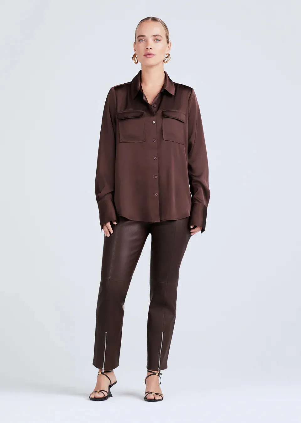 Derek Lam 10 Crosby Lorena Button Down