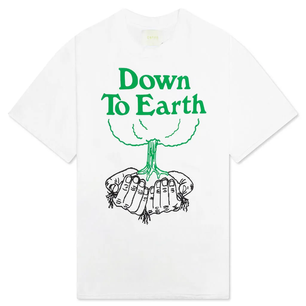 Down to Earth S/S Tee - White