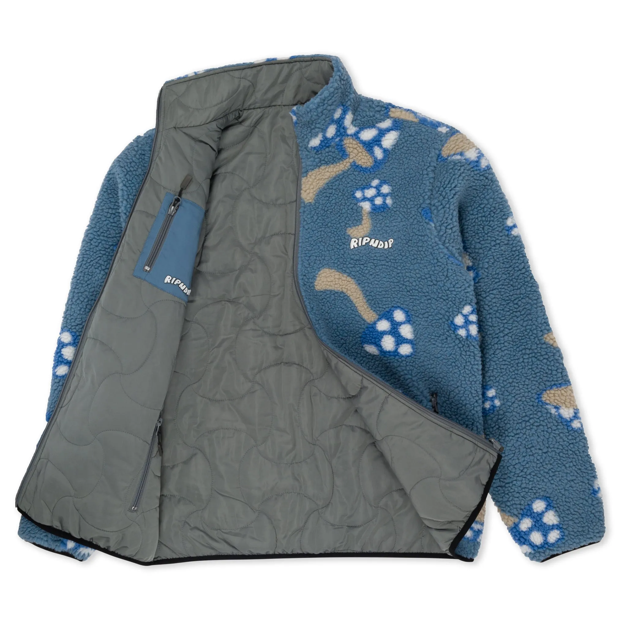 Euphoria Reversible Polar Fleece Jacket (Charcoal/Slate)