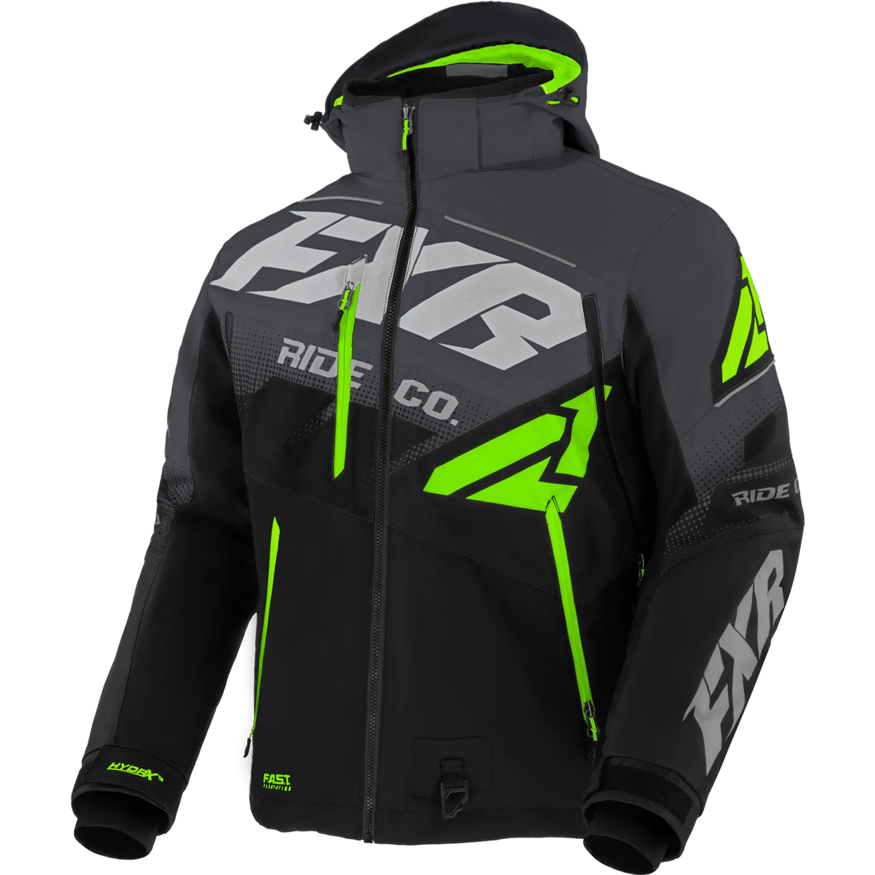 FXR Boost FX Jacket Black/Char/Lime