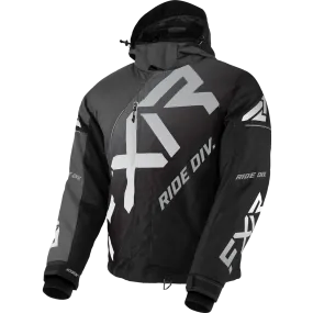 FXR CX Jacket Char Black Fade/Lt Grey