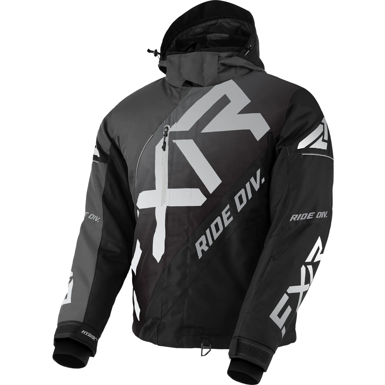 FXR CX Jacket Char Black Fade/Lt Grey