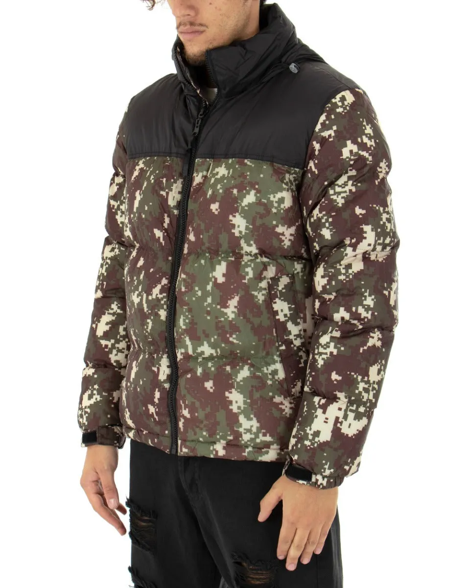 Giubbotto Uomo Bomber Militare Giacca Imbottita Trapuntata GIOSAL-G2631A