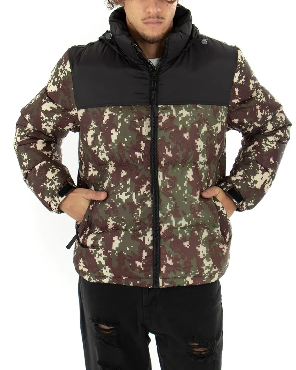 Giubbotto Uomo Bomber Militare Giacca Imbottita Trapuntata GIOSAL-G2631A