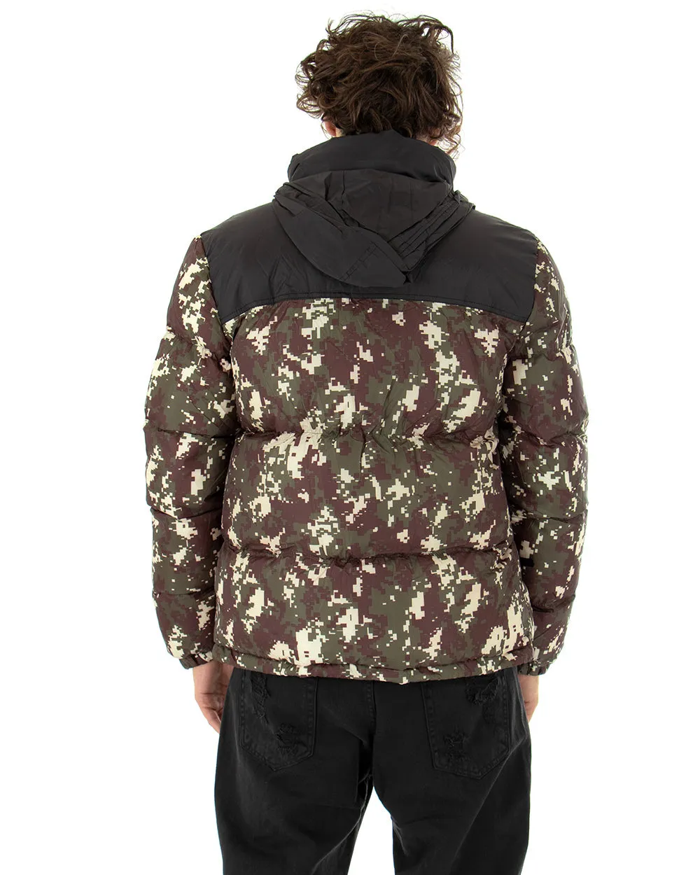 Giubbotto Uomo Bomber Militare Giacca Imbottita Trapuntata GIOSAL-G2631A