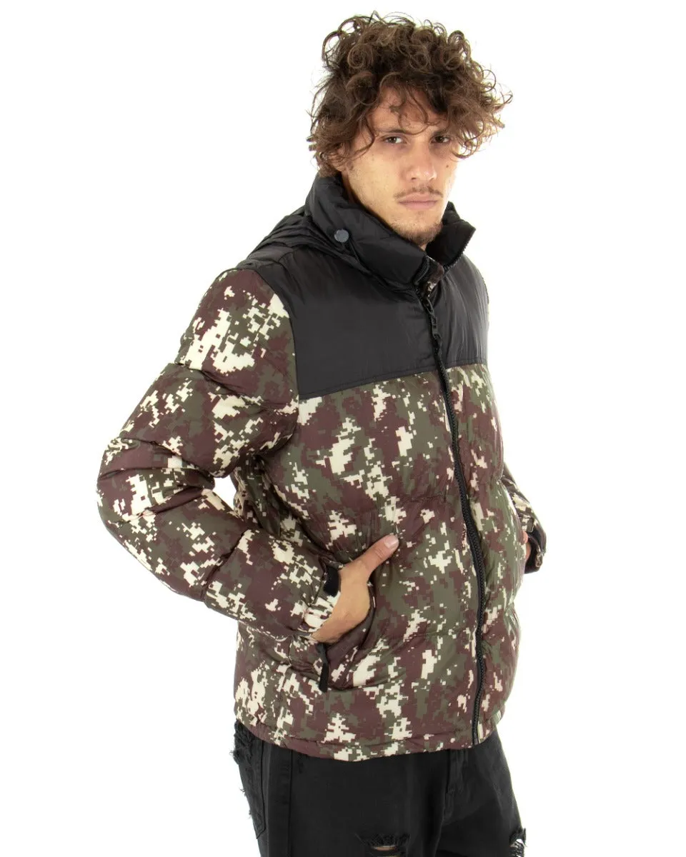 Giubbotto Uomo Bomber Militare Giacca Imbottita Trapuntata GIOSAL-G2631A